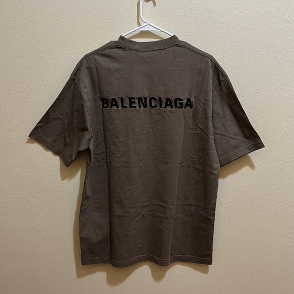 Balenciaga oversized T-shirt, size extra small, brown color - Picture 2 of 4